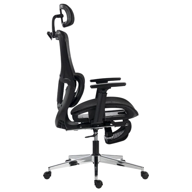 Silla de Oficina Acteck Flux Ultra EC696HR, Malla Transpirable, Reposabrazos 3D, Reposacabezas, Soporte Lumbar, Reposapiés, Inclinación 140°, hasta 120 kg – AC-943291