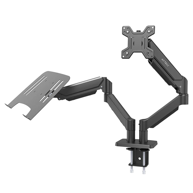 Soporte Doble para Monitor y Laptop Enforce Motion SM729, VESA 75×75 / 100×100, C-Clamp, Advanced Series, negro – AC-944717