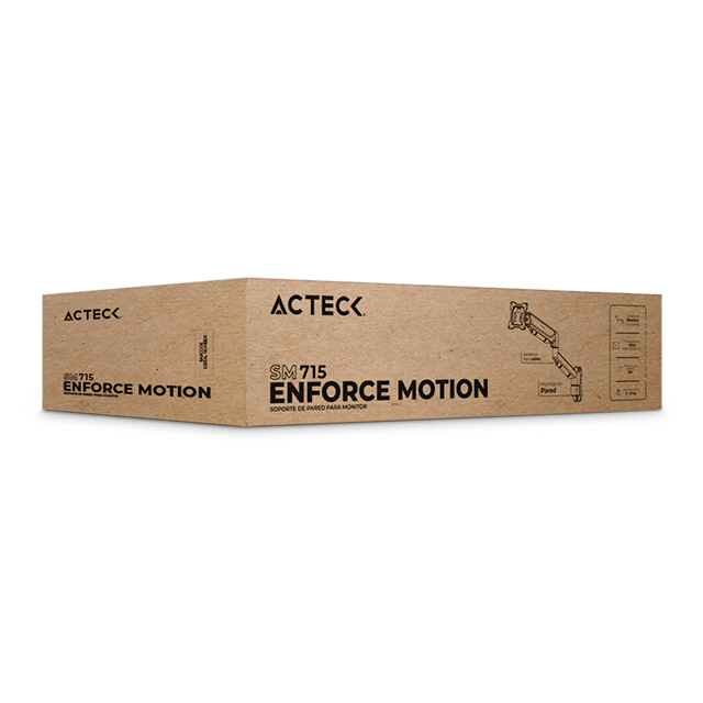Soporte de Pared para Monitor Enforce Motion SM715, VESA 75×75 / 100×100, Advanced Series, negro – AC-944755