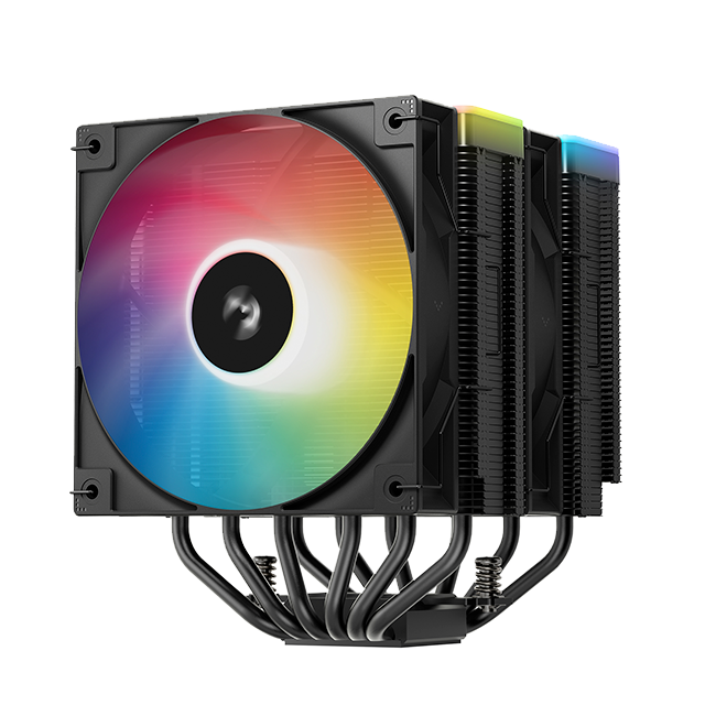 Disipador de Aire DeepCool AG620 BK ARGB V2, Doble Torre, 2×120 mm PWM ARGB – AG620 BK ARGB V2