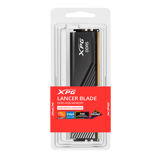 Memoria RAM ADATA XPG Lancer Blade RGB 16 GB, DDR5, 6000 MHz CL48 – AX5U6000C4816G-SLABRBK