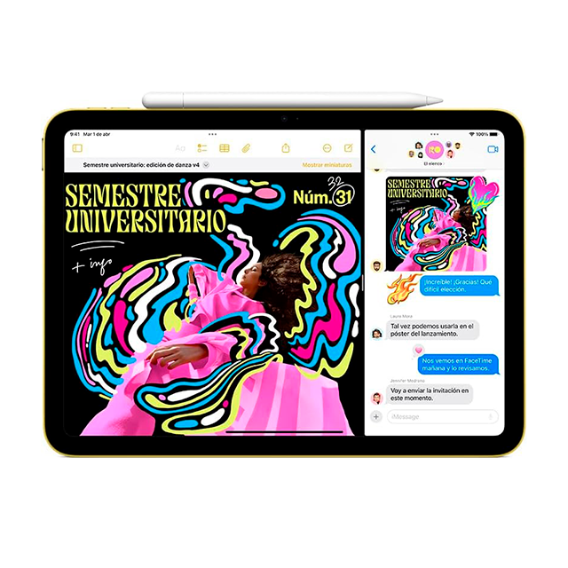 Tablet Apple iPad 11" A16, 128GB, Wi-Fi 6, Liquid Retina, Cámara 12MP, USB-C, Azul – MD4A4LL/A