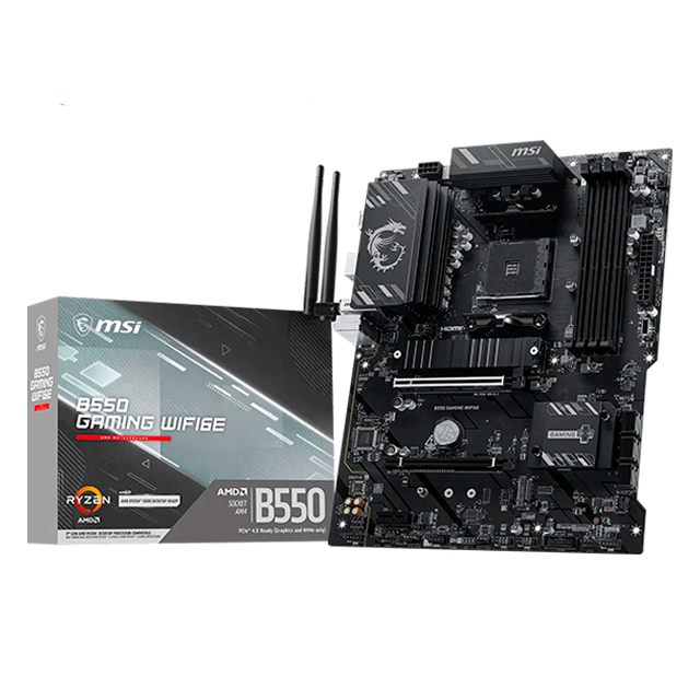 Motherboard MSI B550 GAMING WIFI6E, ATX, AM4, DDR4, Wi-Fi 6E, PCIe 4.0, 2× M.2, HDMI/DisplayPort – B550 GAMING WIFI6E