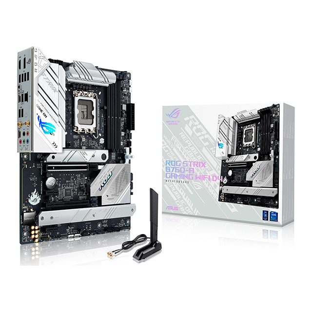 Tarjeta Madre Asus ROG Strix B760-A Gaming WIFI D4, ATX, 12th y 13th Gen Intel, LGA 1700, DDR4, PCI-E 5, USB 3.2 Gen 2X2, WIFI 6E
