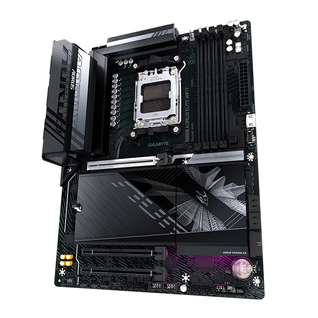 Tarjeta Madre Gigabyte B850 AORUS Elite WIFI7, ATX, Socket AM5, DDR5 8000Mhz, Wi-Fi 7