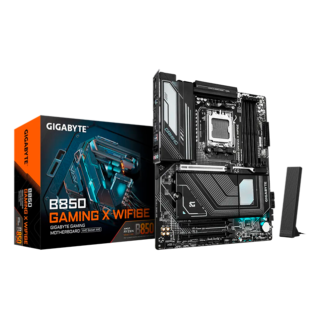 Tarjeta Madre Gigabyte B850 Gaming X WIFI6E, ATX, Socket AM5, DDR5 7600Mhz, Wi-Fi 6E