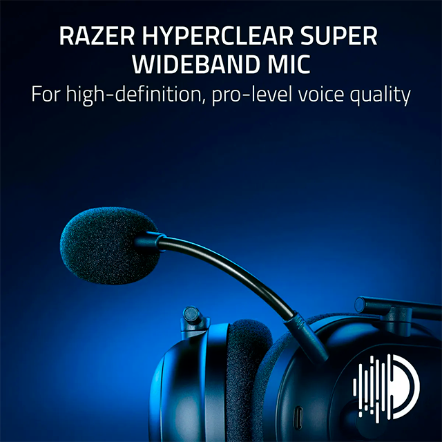 Diadema Gamer Razer BlackShark V2 Pro Wireless, inalámbricos, 2.4GHz/Bluetooth, micrófono HyperClear, PC/PlayStation – BlackShark V2 Pro Wireless
