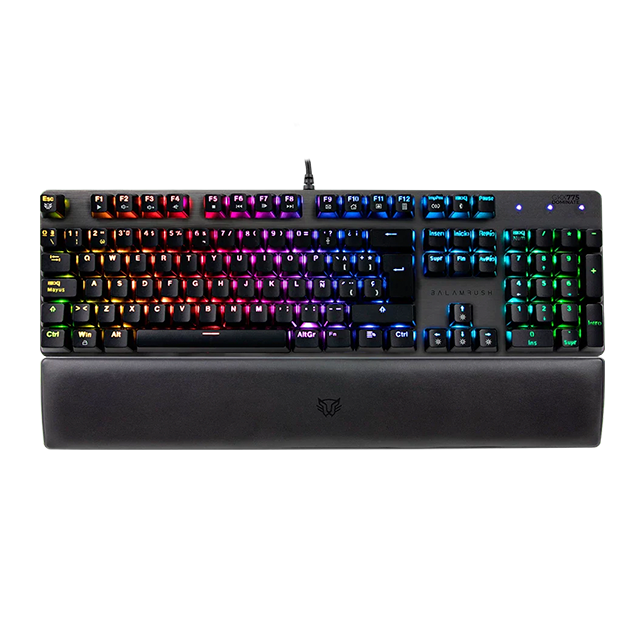 Teclado Gamer Óptico-Mecánico Dominate GKX775, RGB, USB, reposamuñecas acolchado, recargable, Legend Gris – BR-932691
