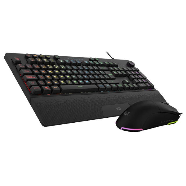 Combo Gamer Balam Rush Squad Master Pro KTM777, Teclado + Mouse, RGB, 12,800 DPI, Anti-Ghosting, USB, Negro – BR-936903