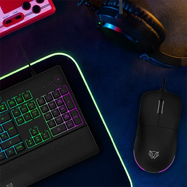 Combo Gamer Balam Rush Squad Master Pro KTM777, Teclado + Mouse, RGB, 12,800 DPI, Anti-Ghosting, USB, Negro – BR-936903