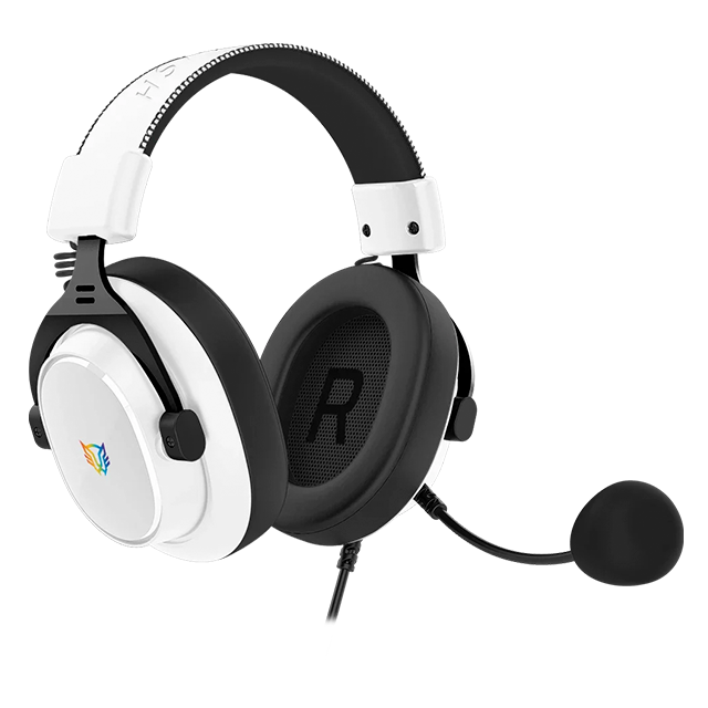 Diadema Gamer Balam Rush Aviator Expert HA777, 53mm, Micrófono Desmontable, Alámbricos, Blanco - Negro – BR-941150