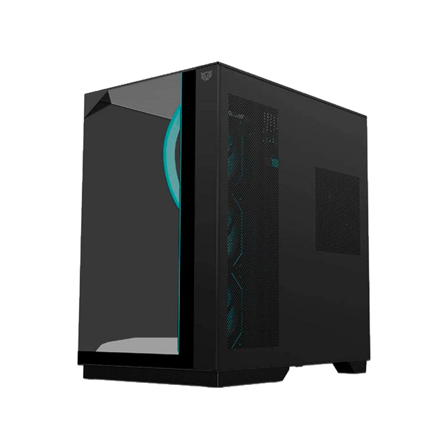 Gabinete Gamer Media Torre Tank Majestic 7600, ATX, Cristal Templado, USB-C, Negro – BR-941495