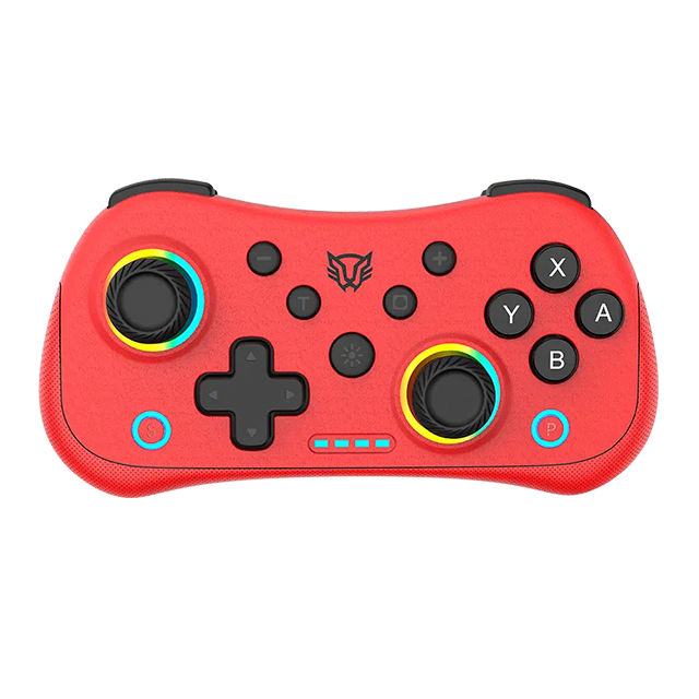 Control Inalámbrico Balam Rush Kontrol Pocket G555, Bluetooth 5.0 / USB-C, Multiplataforma, Compatible Nintendo Switch, RGB, Rojo - BR-942584