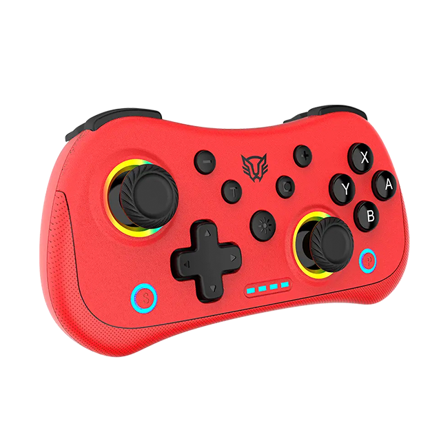 Control Inalámbrico Balam Rush Kontrol Pocket G555, Bluetooth 5.0 / USB-C, Multiplataforma, Compatible Nintendo Switch, RGB, Rojo - BR-942584