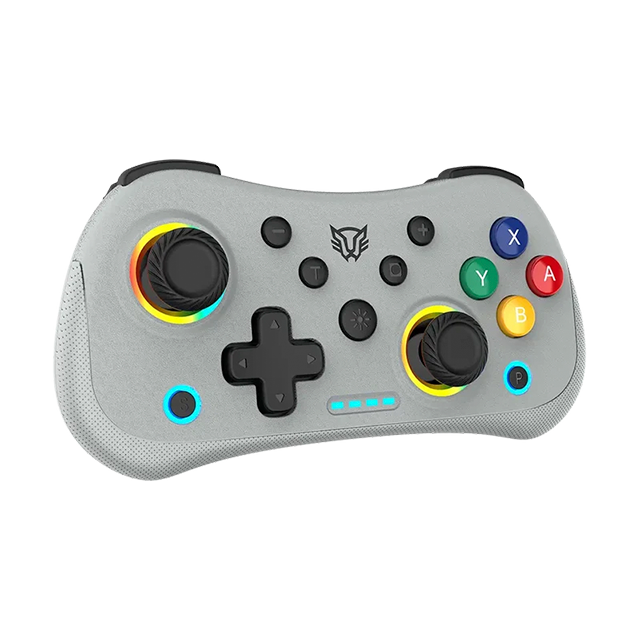 Control Inalámbrico Balam Rush Kontrol Pocket G555, Bluetooth 5.0 + USB-C, Joysticks Hall, Gyro 6 Ejes, Turbo, RGB, Retro Gris – BR-942591
