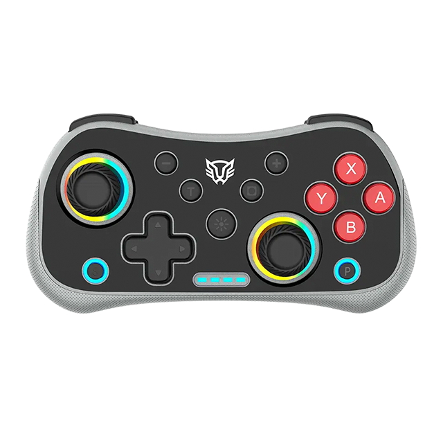Control Inalámbrico Balam Rush Kontrol Pocket G555, Bluetooth 5.0 / USB-C, Multiplataforma, Compatible Nintendo Switch, RGB, Negro-Gris - BR-942607