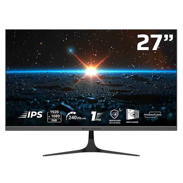 Monitor Gamer Balam Rush Cosmos Edge MCE27P, 27", FHD, 240Hz, Panel IPS – BR-944120