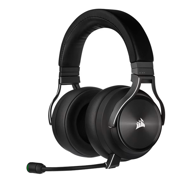 Diadema Corsair Virtuoso RGB Wireless XT Slate, Inalámbrico, 7.1 Surround, USB, USB-C, 3.5mm, PC - CA-9011188-NA