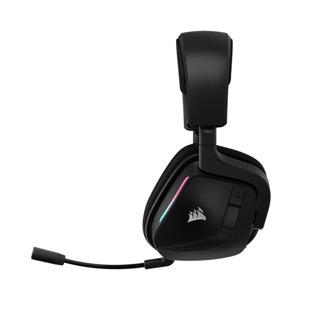 Diadema Corsair VOID Wireless V2, 7.1 Virtual, Inalámbricos 2.4GHz/Bluetooth, Micrófono Omnidireccional, RGB, Negro – CA-9011379-WW