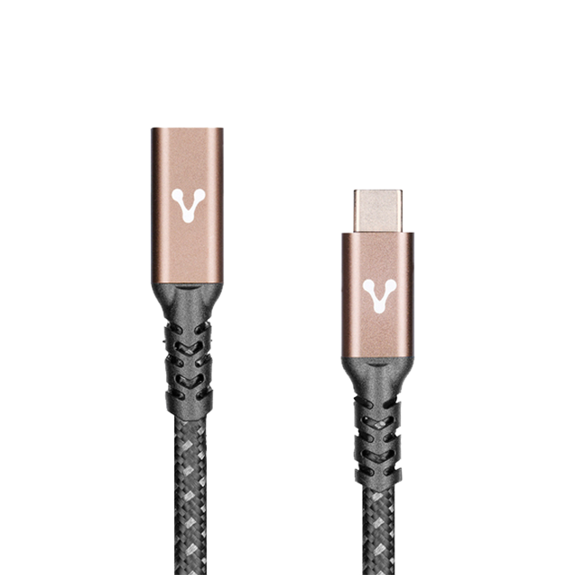 Cable de Extensión Vorago CAB-127, Tipo C Hembra a Tipo C Macho,1 Metro, Potencia 100 W - CAB-127