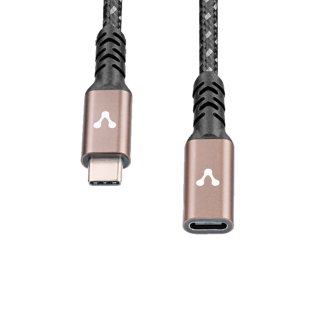 Cable de Extensión Vorago CAB-127, Tipo C Hembra a Tipo C Macho,1 Metro, Potencia 100 W - CAB-127