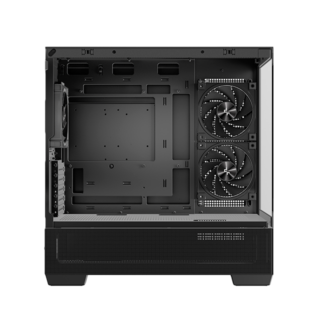 Gabinete DeepCool CG380 3F, Micro-ATX/ITX, Soporte 360 mm, 3 Ventiladores, Vidrio Templado – R-CG380-BKAGM3-G