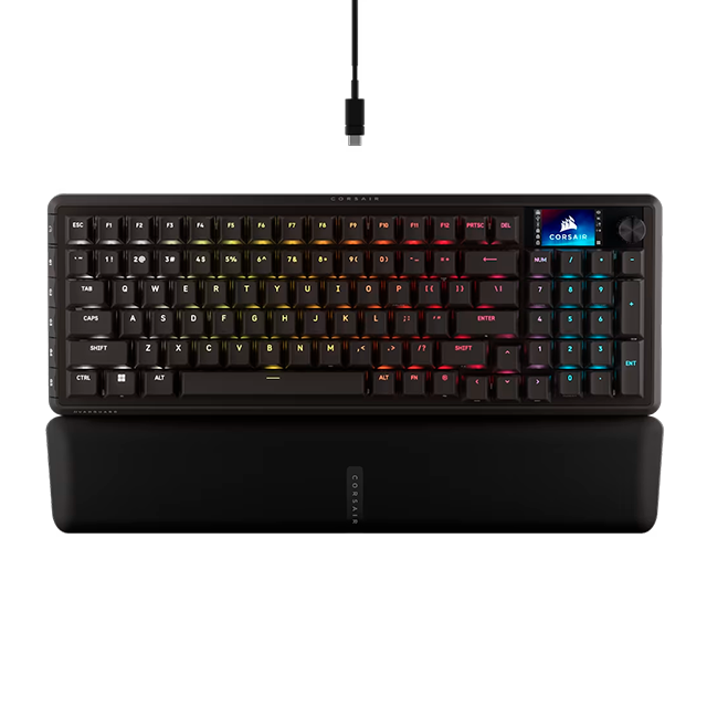 Teclado Mecánico Corsair Vanguard Pro 96, Switches Magnéticos Hall Effect, USB, Formato 96% – CH-91E911G-NA