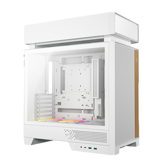 Gabinete DeepCool CL660 WH, ATX, Soporte 360 mm, 2×120 mm ARGB, Vidrio Templado – R-CL660-WHNA0-G-1