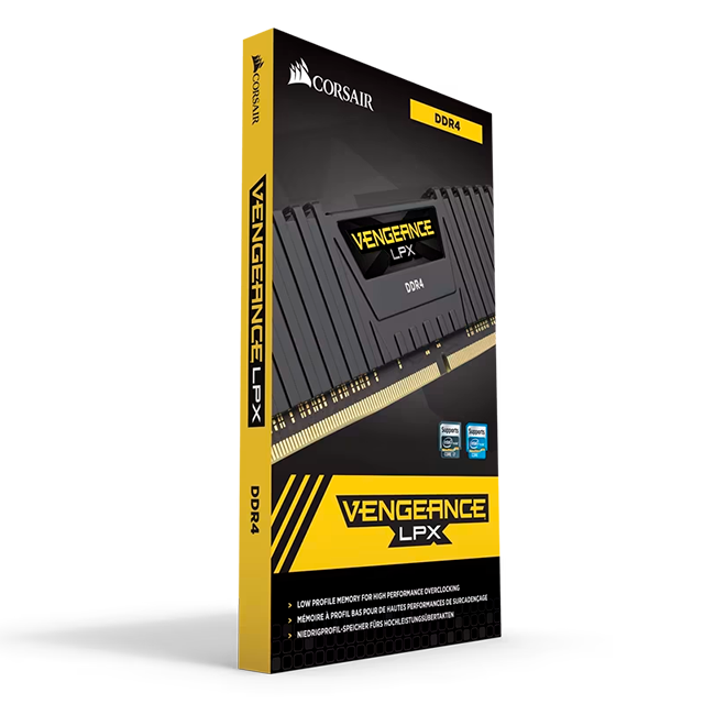 Memoria RAM Corsair Vengeance LPX 32GB (2×16GB), DDR4 2400MHz, CL16, XMP 2.0, Negro – CMK32GX4M2Z2400C16