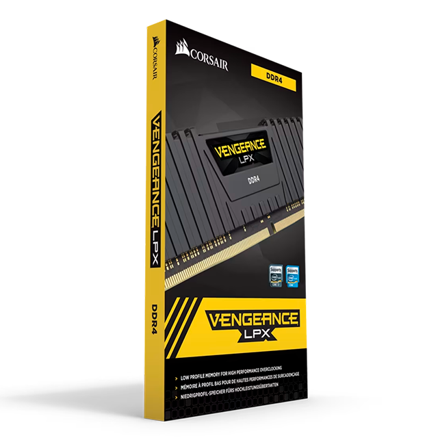 Memoria RAM Corsair Vengeance LPX, 16GB (2×8GB), DDR4, 3200 MHz, CL16, UDIMM, negro – CMK16GX4M2B3200C16