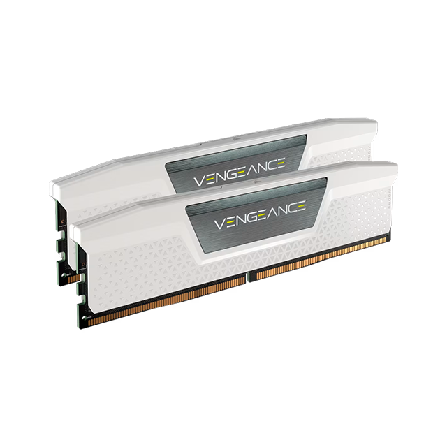Memoria RAM Corsair Vengeance 32 GB (2×16 GB), DDR5, 5200 MHz CL40 Blanca – CMK32GX5M2B5200C40W