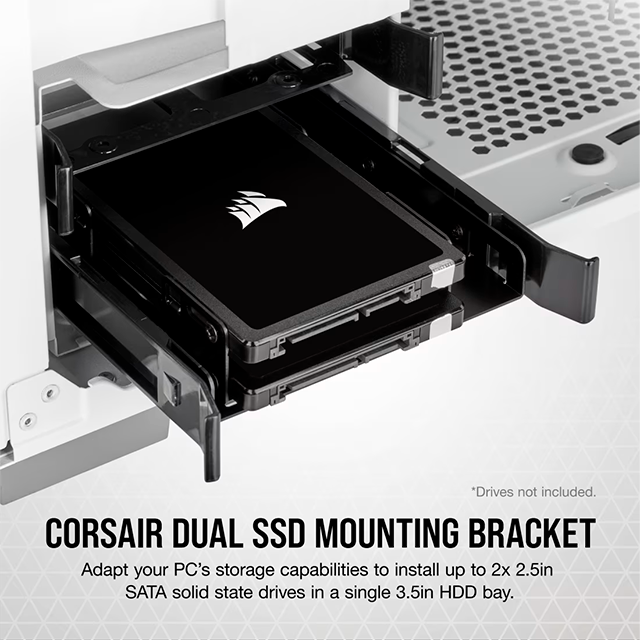 Soporte de Montaje Corsair Dual SSD 2.5″ a Bahía 3.5″ – CSSD-BRKT2