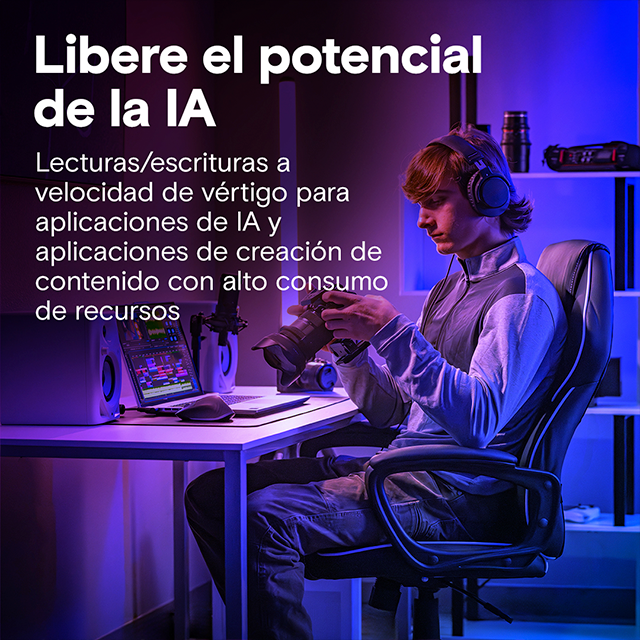 Unidad de Estado Solido SSD Crucial T710 4TB, M.2 2280, PCIe Gen5 x4, NVMe, hasta 14,900/13,800 MB/s, sin disipador – CT4000T710SSD8