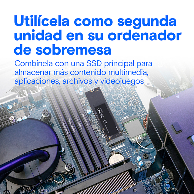 Unidad SSD Crucial P310, 500GB, PCIe Gen4 NVMe, M.2 2280 – CT500P310SSD8