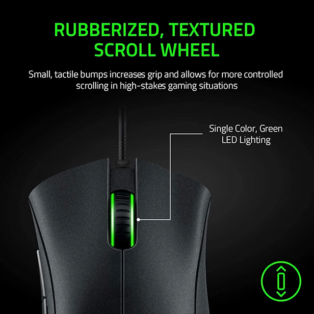 Mouse Gamer Razer DeathAdder Essential, Sensor Óptico 6400 DPI, 5 Botones Programables, 1000 Hz, USB, Negro – RZ01-03850100-R3U1