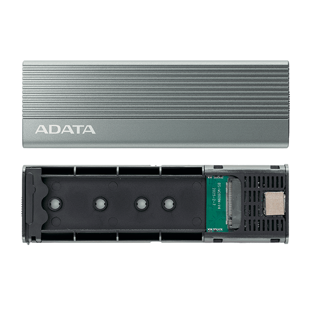 Enclosure Gabinete Externo Adata EC680, para SSD & HDD 2.5", USB 3.2 Gen1, Color Gris - EC680-CCGY