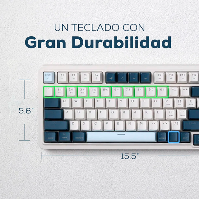 Teclado Gamer Mecánico Redragon Eisa Pro K686, 96%, Switches Redragon Red, Distribución Inglés (US), Alámbrico y Bluetooth, Iluminación RGB Personalizable - K686-US