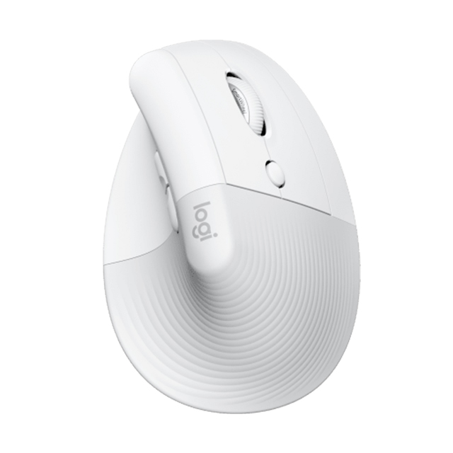 Mouse Logitech Lift | Ergonómico | Inalámbrico | Blanco | 6 Botones - 910-006469