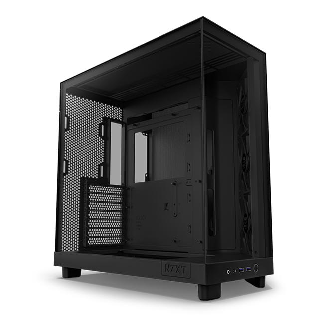 Gabinete NZXT H6 Flow Negro, ATX, Cristal Templado, 3 Ventiladores sin RGB - CC-H61FB-01