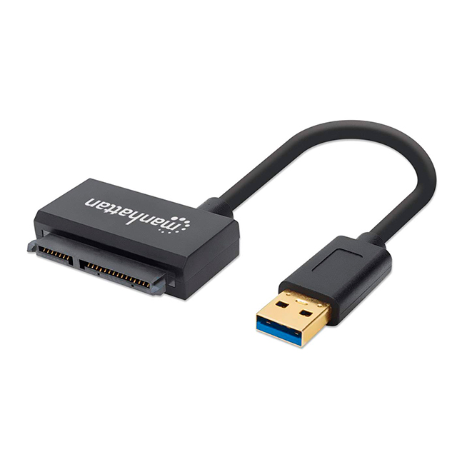 Adaptador Manhattan SuperSpeed USB a SATA, USB 3.0 a SATA 2.5", USB 3.2 Gen 1 - 130424