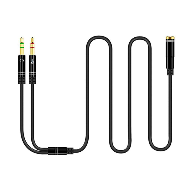 Adaptador Anna Tosani Cable de Audio, 3.5mm Cables de Conector Jack 2 Hombre a 1 Mujer para Micrófono, Audio, MP3, Reproductor, Auricular, Altavoz, Cable Divisor Auriculares - B08FYRCXSV