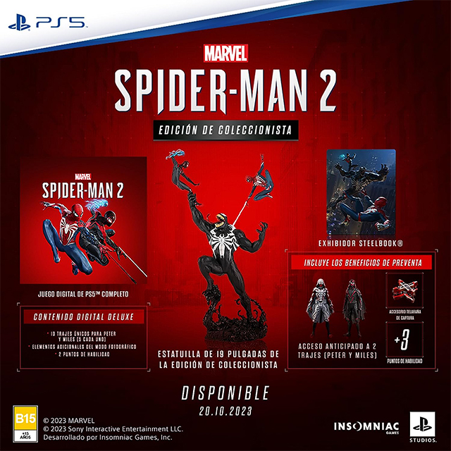 Marvel Spider-Man 2 | Edición de Colección | Incluye juego digital para PlayStation 5 - 1000038070 