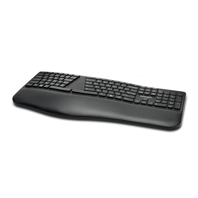 Teclado Ergonómico Kensington Pro Fit | Inalambrico | Negro | Ergonomico | Formato 100% | Español - K75401