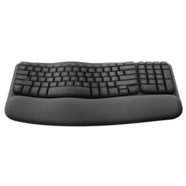 Teclado Logitech Wave Keys | Ergonómico | Inalámbrico | Inglés | Reposa Muñecas - 920-012278