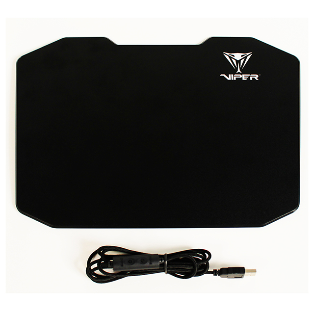 Mousepad Viper RIgid, Chico, Iluminacion LED, 350 x 240 x 3 - PV160UXK 