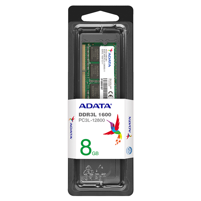 Memoria RAM ADATA DDR3L, SO-DIMM, DDR3 8GB 1x8, 1600Mhz - ADDS1600W8G11-S