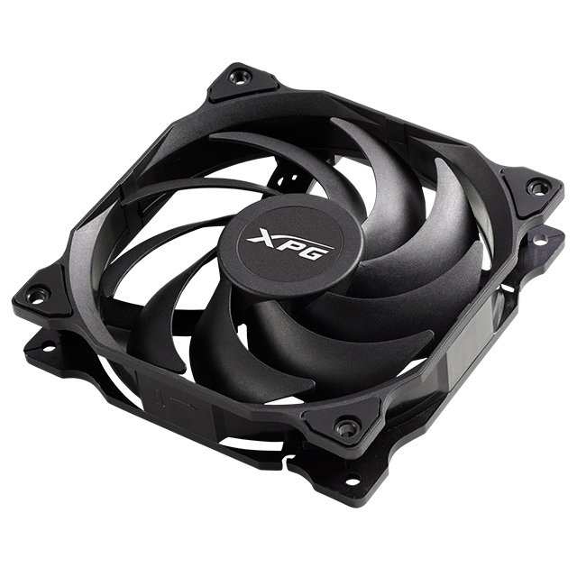 Ventilador XPG Vento, Negro, 120mm - VENTO120-BKCWW