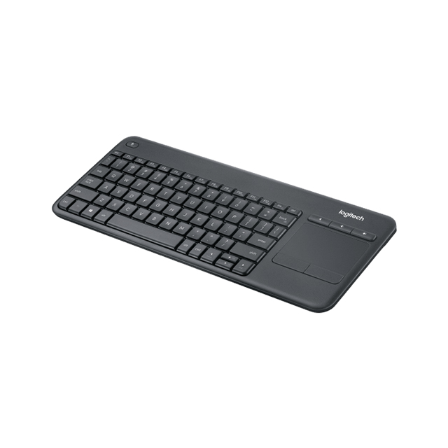 Teclado Logitech K400 Plus, Español , Inalámbrico, Negro, Incluye Touchpad - 920-007123 