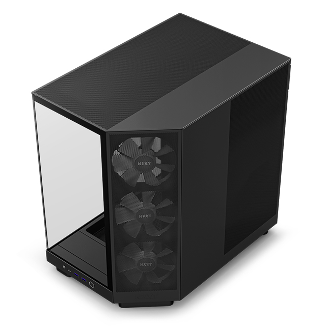 Gabinete NZXT H6 Flow RGB Negro, ATX, Cristal Templado, 3 Ventiladores RGB - CC-H61FB-R1