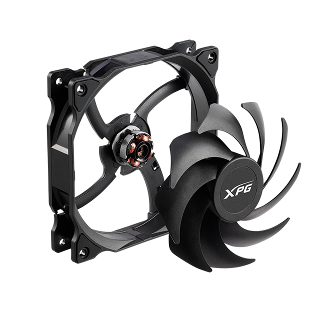 Ventilador XPG Vento, Negro, 120mm - VENTO120-BKCWW